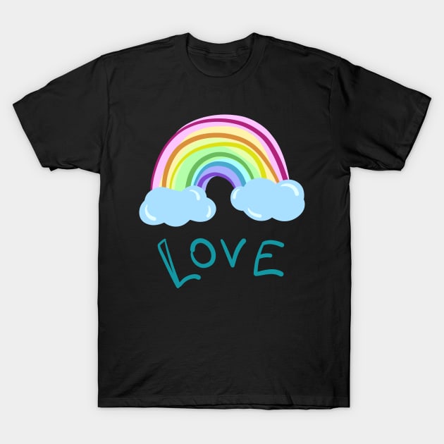 Love Rainbow T-Shirt by KelseyLovelle